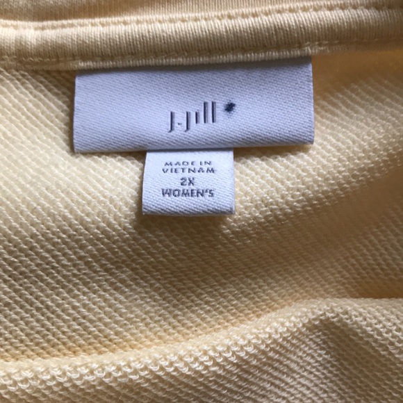 JJill French Terry Pullover w/drawstring waist. - Picture 2 of 6